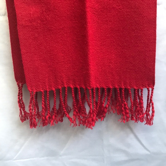 Cigliano Italy Red Scarf - Picture 2 of 3